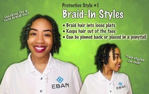 Protective hairstyle Braid IN