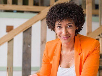 professional black woman with natural hair