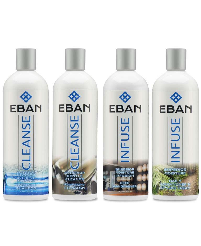 EBAN complete hair care system for natural hair
