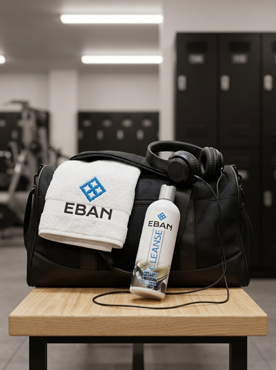 EBAN and gym bag 400x536 1