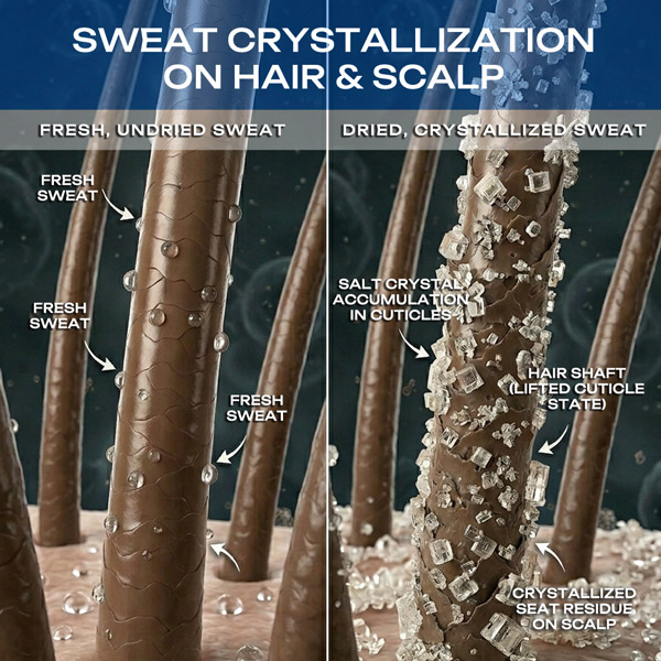 salt crystallization on hair