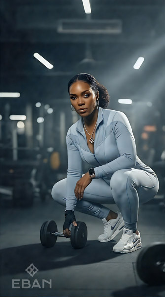 ebane in the gym white jumpsuit